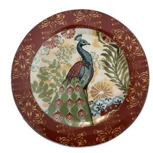 Prima Donna Peacock By Jennifer Brinley Dinner Plate‎ 10 1/2”